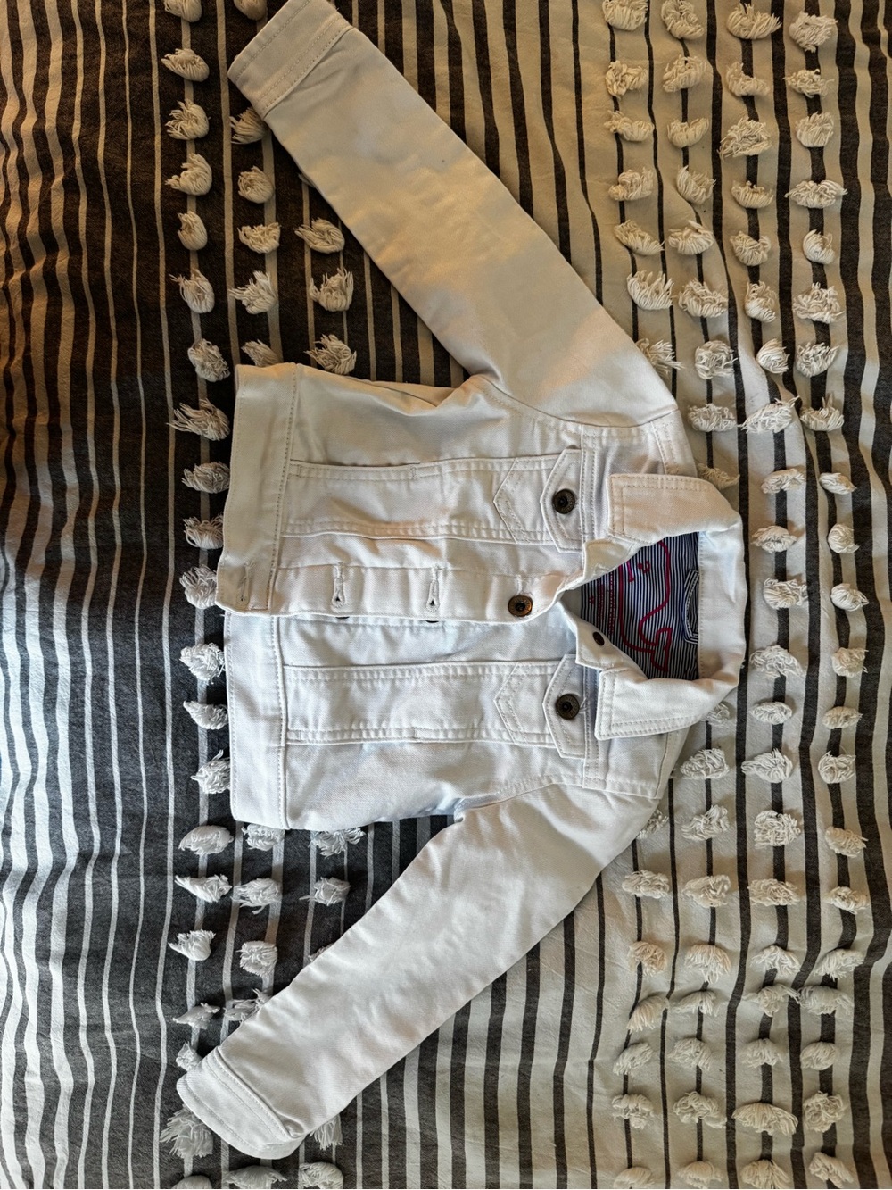 Vineyard Vines Kids White Denim Jean Jacket
